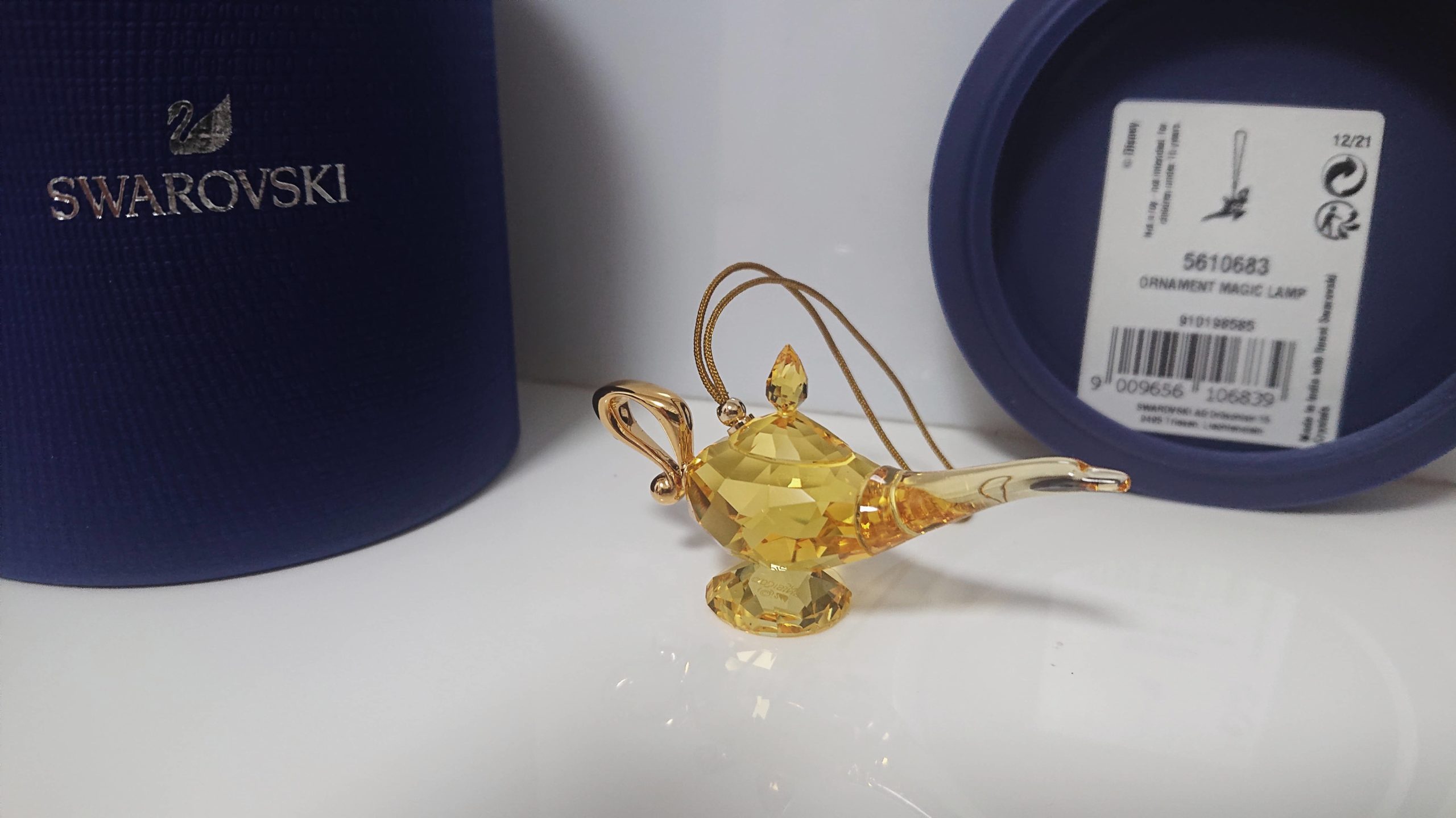 Swarovski Disney Collectorshop 5610683 Ornament Lamp Sammler - Wunderlampe Aladdin Magic